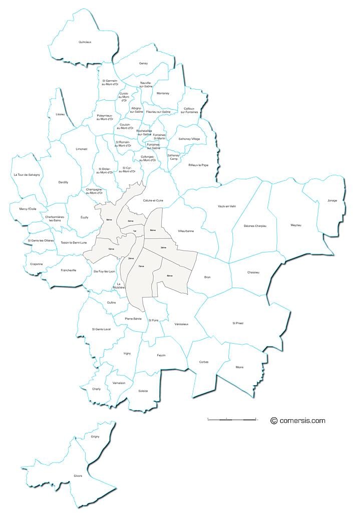 แผนที่ของฝรั่งเศส france_ regions. kgm ขอบเขต