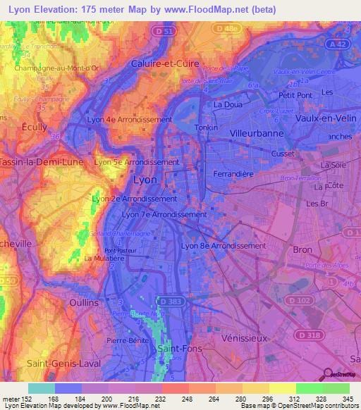 แผนที่ของ topographic france_ regions. kgm