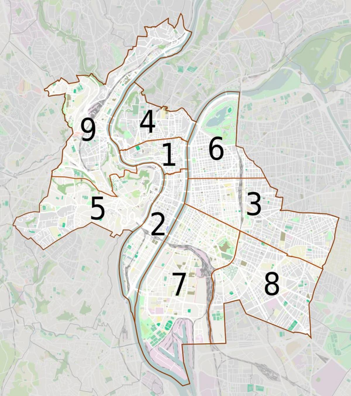 แผนที่ของ france_ regions. kgm arrondissements